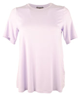 Eileen Fisher Women's Crew Neck Short Sleeved Top Purple XXS